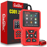 Creator OBD2 Scanner C301 OBDII Code Reader Diagnostic Scan Tool with Battery Test Reader and Erase Fault Codes for All OBD-II Protocol Cars Since 1996 Check Engine Light