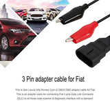 Fiat Alfa Romeo Lancia Connection OBD2 3 pin to 16 Pin Car Connector Diagnostic Tool Car Extension Cable Adaptor Detection